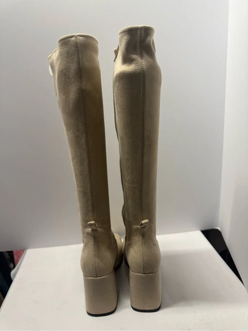Jeffrey Campbell Beige Tall Block Heel Boots - Picture 5 of 9